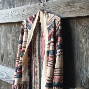 Filly Flair Knit Cardigan Pinks and Blues